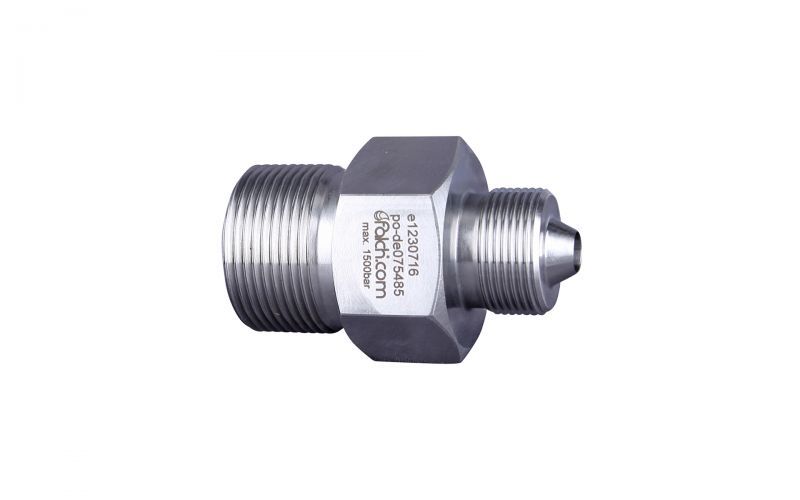 Double nipple 1500bar, M26 outer thread x M36 outer thread dko