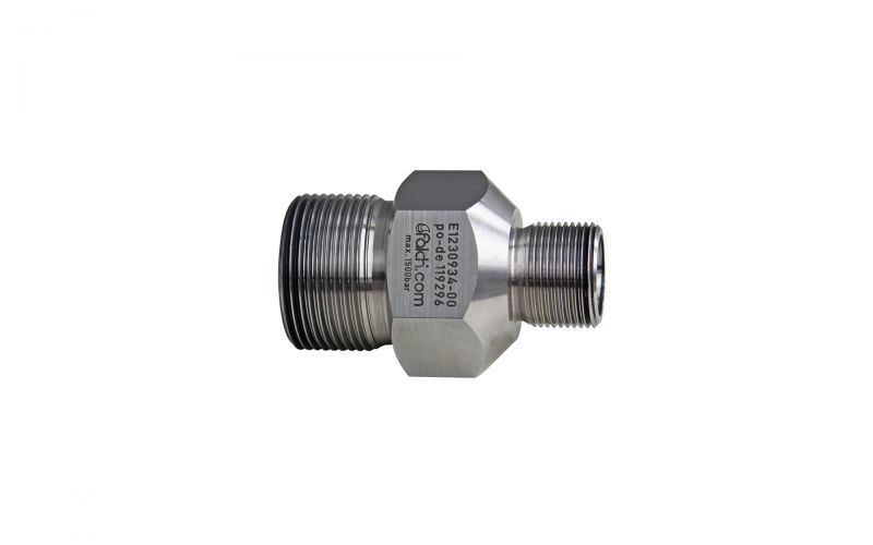 Hose connector 1500bar, M24 outer thread x M36 outer thread