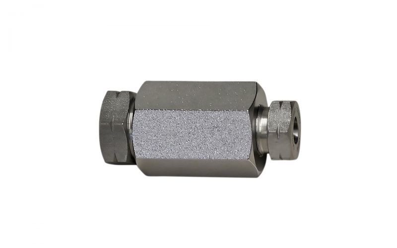 Sleeve 4000 bar, M26x1,5 9/16''unf-lh inner thread x M20x1,5 3/8''unf-lh inner thread