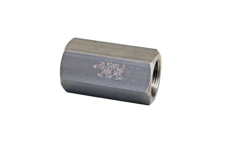 Sleeve 1000 bar, M24 inner thread x M24 inner thread