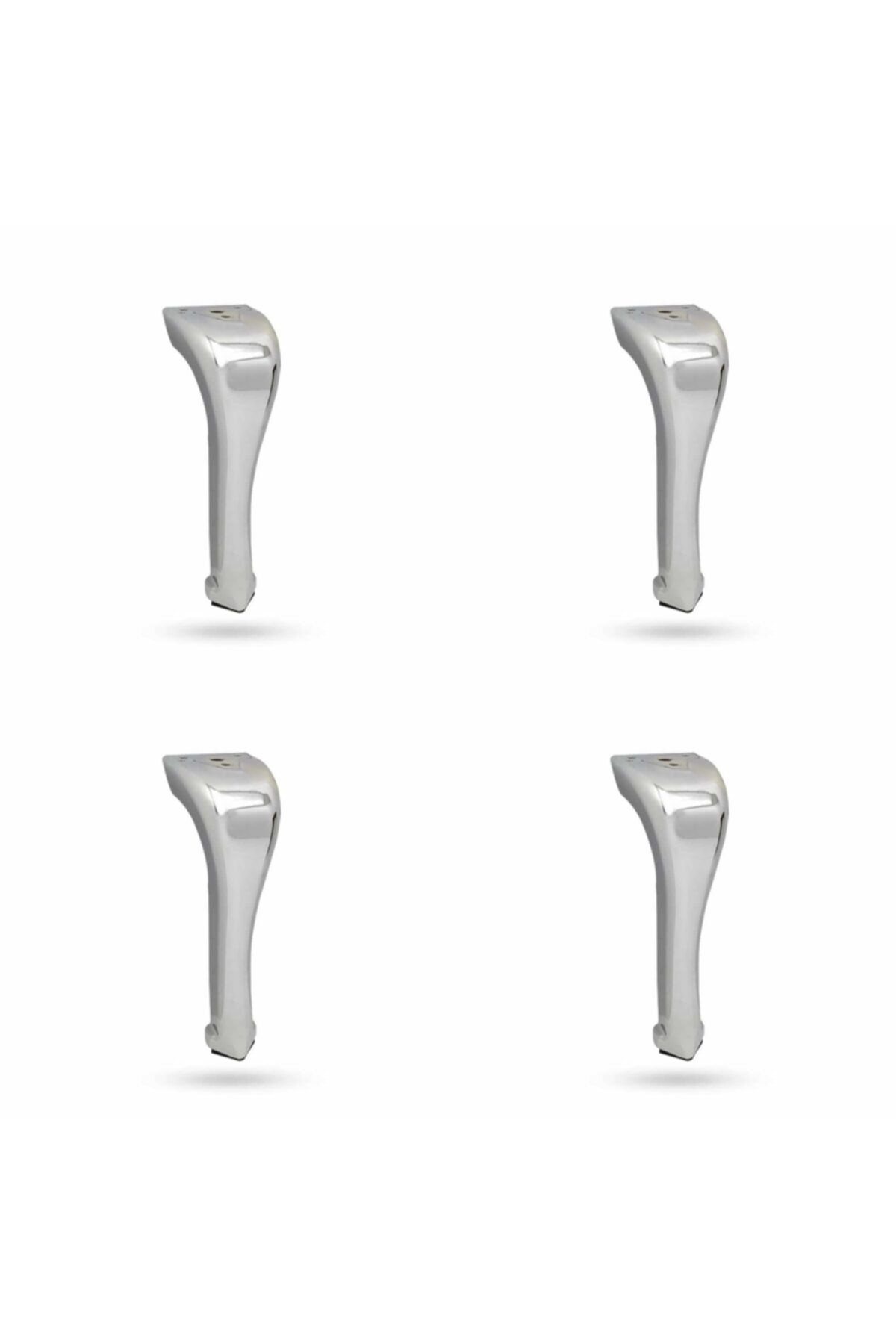 Merkür 19cm Mobilya Vestiyer Komidin Şifonyer Dolap Ayağı 19cm Krom 4 Adet