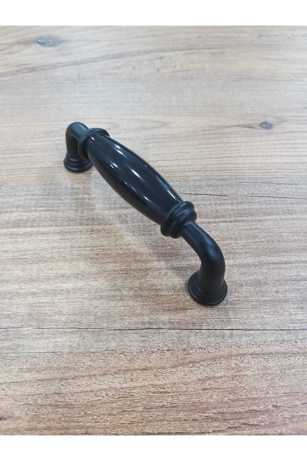 2020-85-000 Siyah Rustik Porselen Kulp Mobilya Vestiyer Çekmece Dolap Komidin Şifonyer Kulbu 96mm
