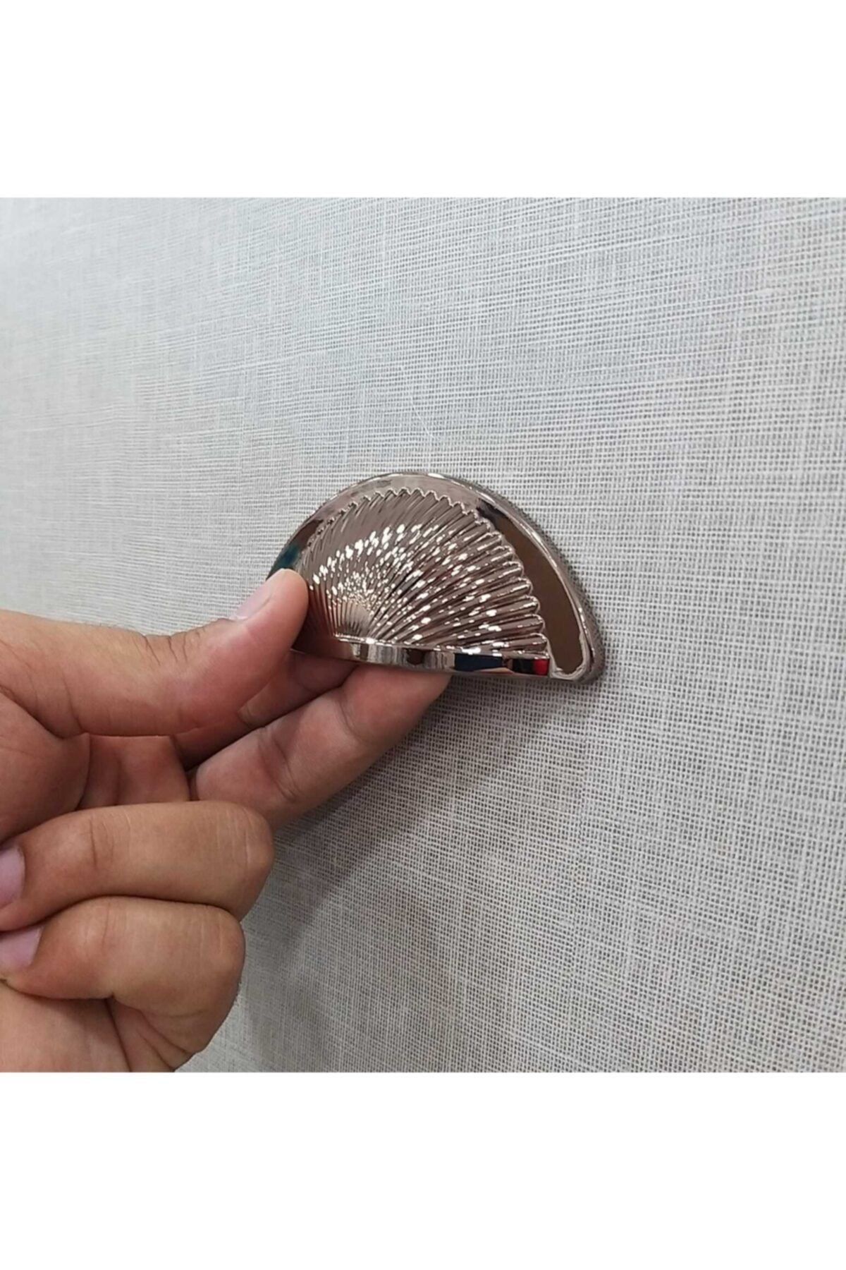 Metax Yelken Midye Tas Kulp 64mm Bronz Mutfak Tv Ünite Mobilya Çekmece Dolap Kulpu 64mm