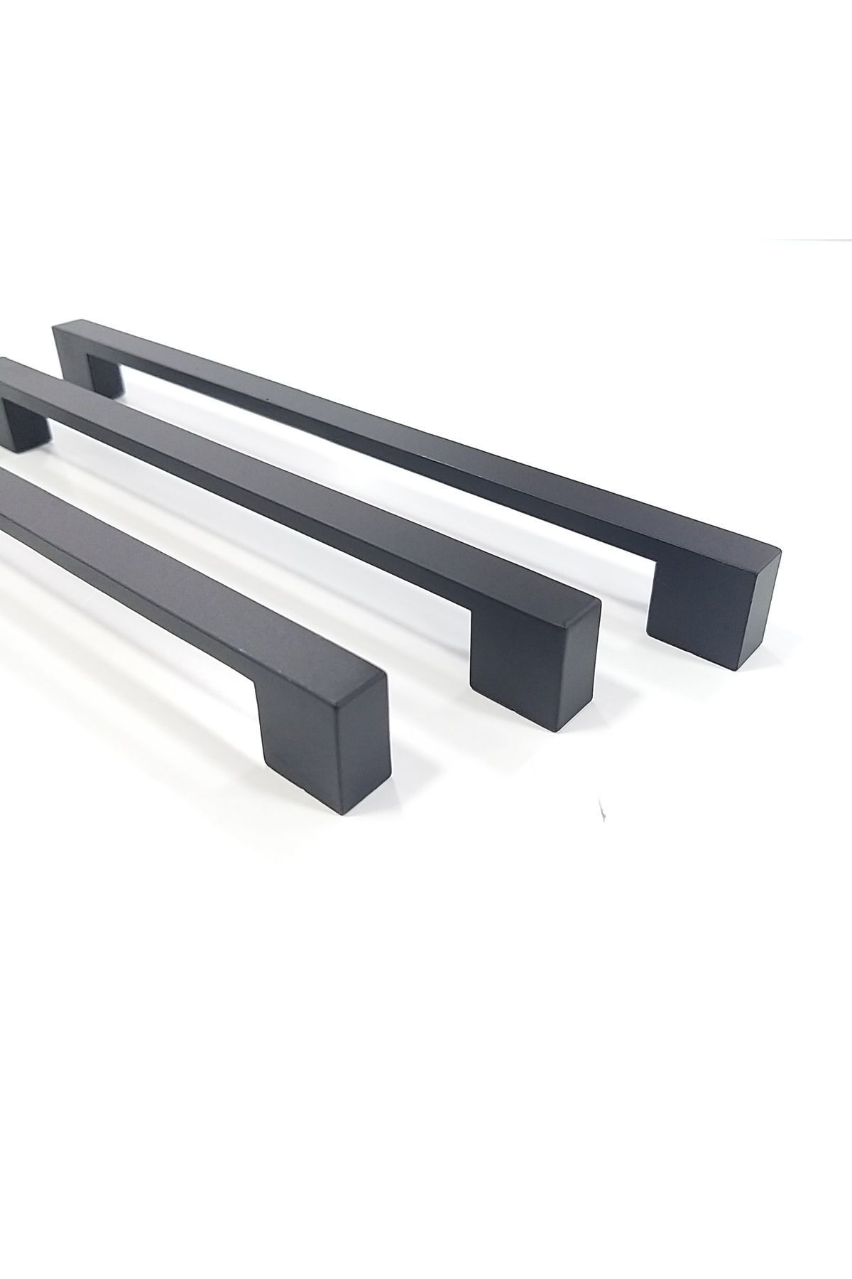 12mm Burgaz Kulp Mat Siyah 224mm Çekmece Kapak Mutfak Tv Ünite Konsol Şifonyer Kulpu **224mm**