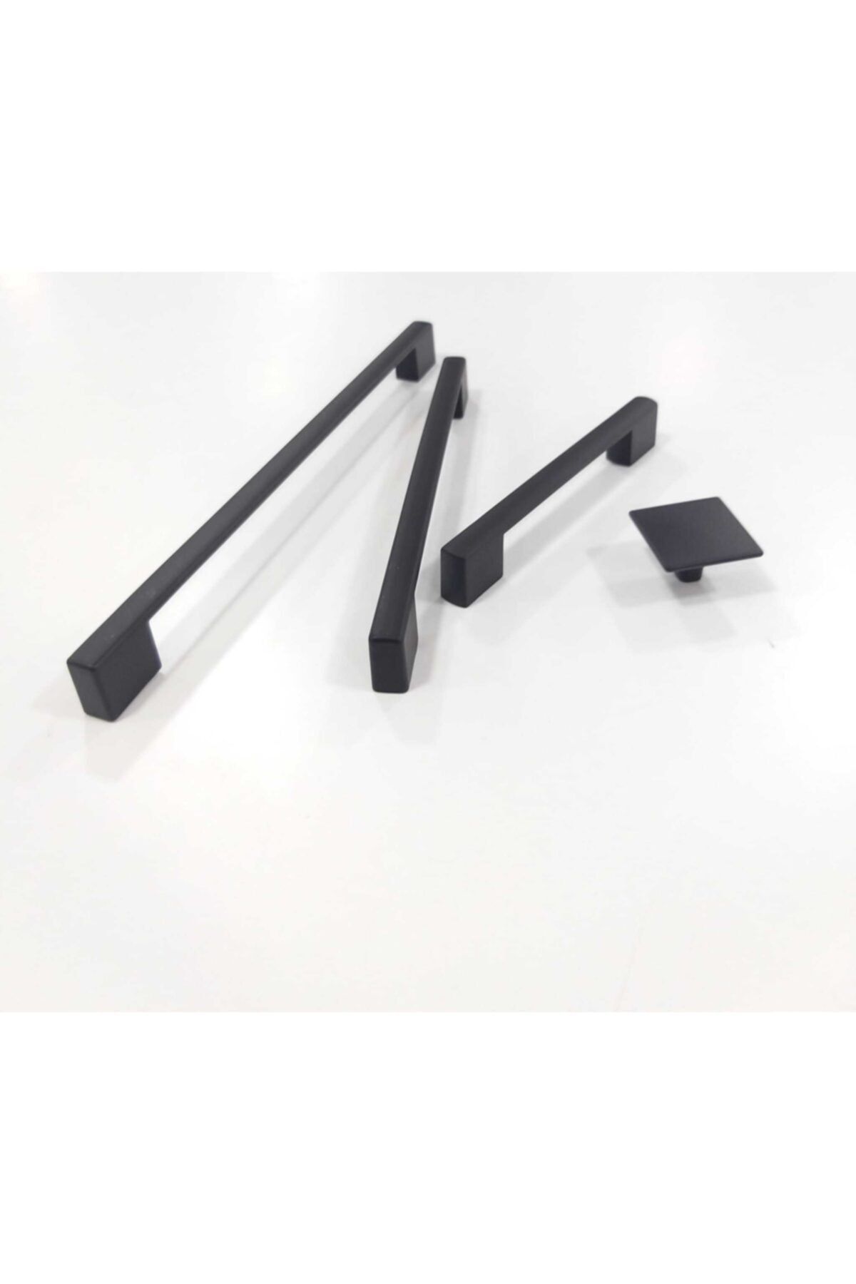 147-160 (2 ADET) Mat Siyah Kulp Mobilya Vestiyer Çekmece Dolap Kulbu 160mm