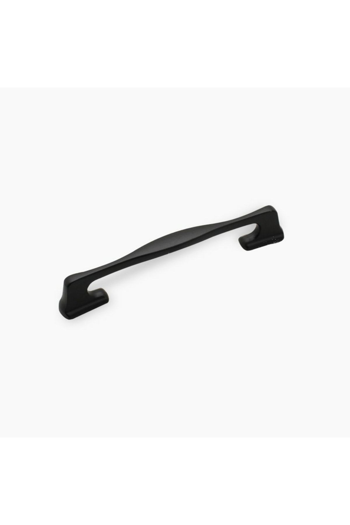 688-224 Lüx Mat Siyah Kulp Tv Ünite Konsol Şifonyer Komidin Mutfak Dolap Kapak Mobilya Kulbu 224mm