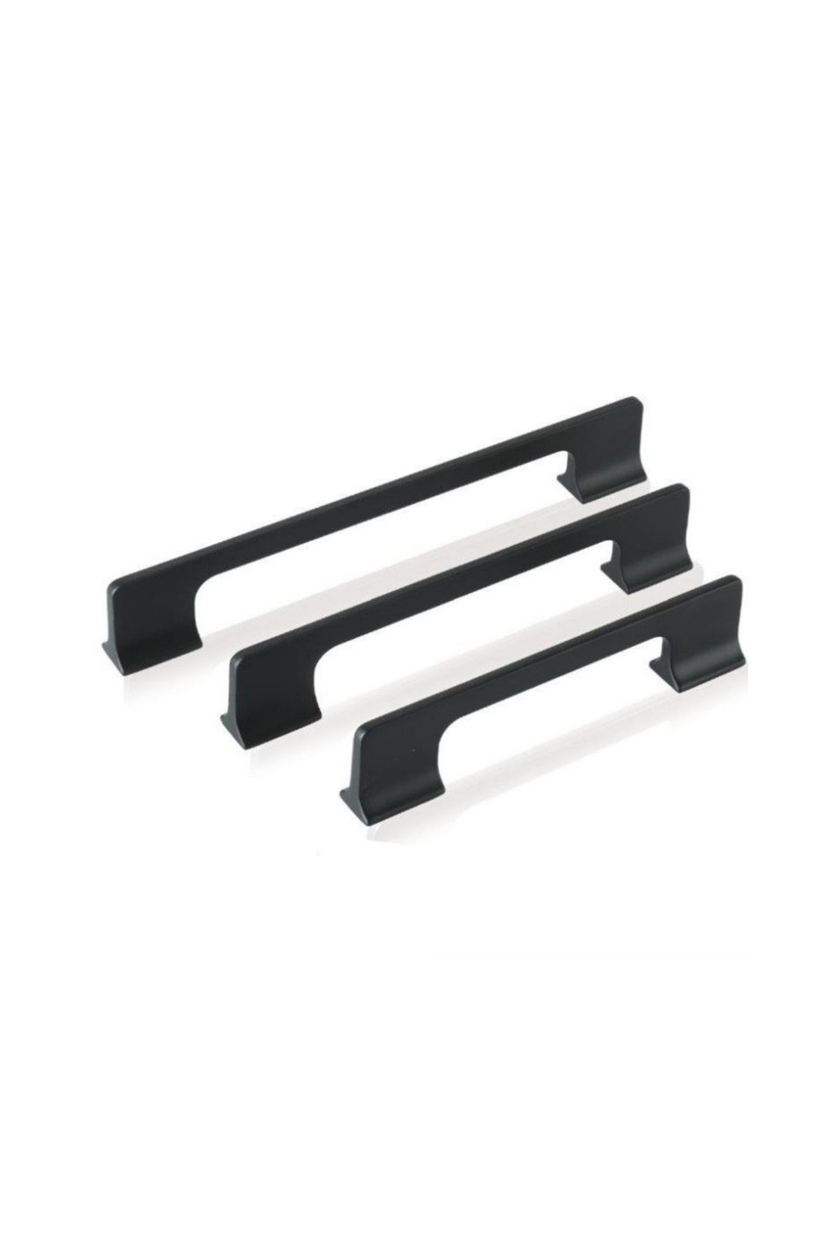 Atina Modern Kulp Mat Siyah 224 Tv Ünite Konsol Şifonyer Komidin Mutfak Dolap Kulbu 224mm