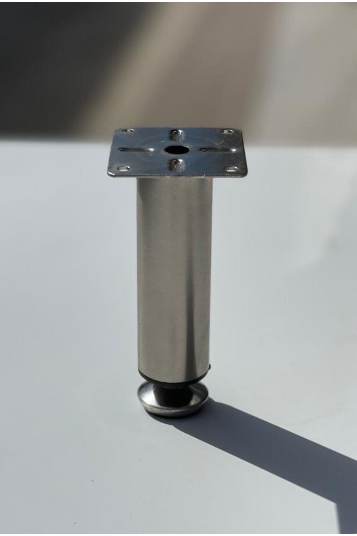 Çap Ø32 Metal Inox Ayarlanabilir Oynar Pingolu Ayak Mobilya Banyo Mutfak Komidin Konsol Ayağı 6cm