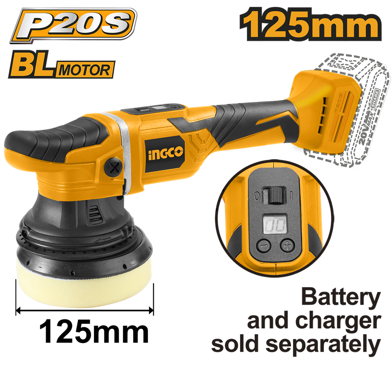 Akülü Polisaj 125mm 20V 2.0 Ah