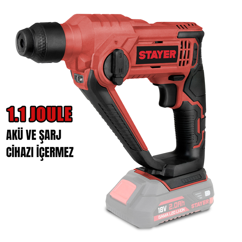 AKÜLÜ KIRICI DELİCİ L 1.1J 18V Li-ion 2.0Ah 4.0Ah