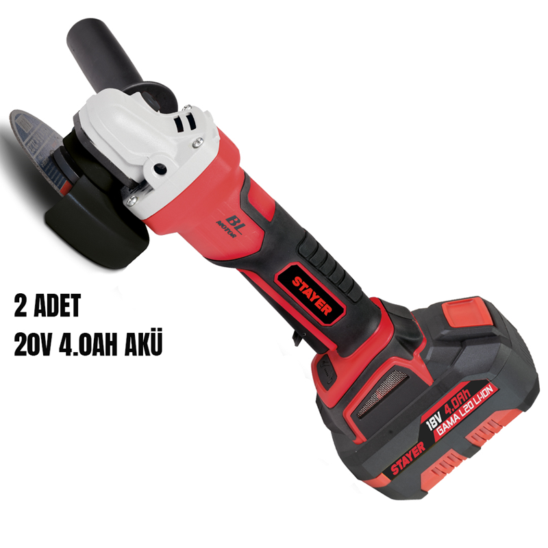 AKÜLÜ AVUÇ TAŞLAMA 18V 4.0Ah 115mm 2 AKÜLÜ