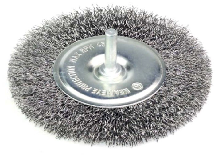 GRİ TELLİ PİMLİ DAİRE FIRÇA 63x6 mm