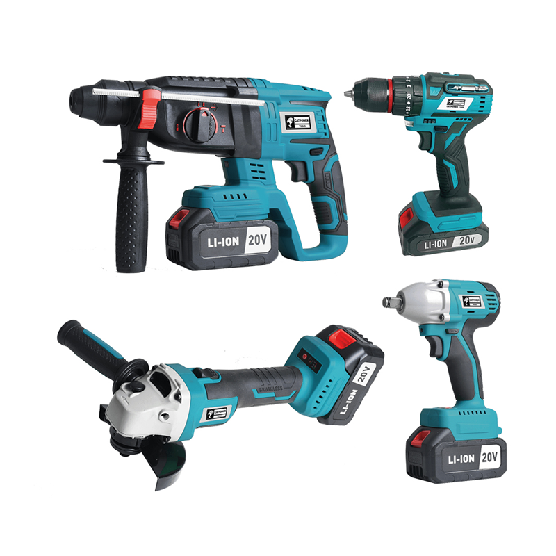 CAT POWER 1380 KÖMÜRSÜZ AKÜLÜ SET: DARBELİ VİDALAMA / KIRICI-DELİCİ / AVUÇ TAŞLAMA / SOMUN SIKMA 20V Lİ-İON