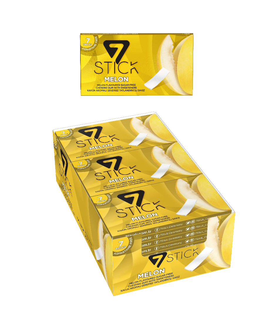 7STICK SEKERSIZ 7LI KAVUN AROMALI SAKIZ 14,5gr (24 Adet)