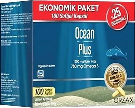 Ocean Plus 100 Kapsül %25 İndirimli - (SKT: 03/2026)