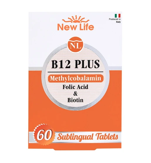 NEW LIFE B12 PLUS METHYLCOBALAMIN 60 TABLETS - 12/2026