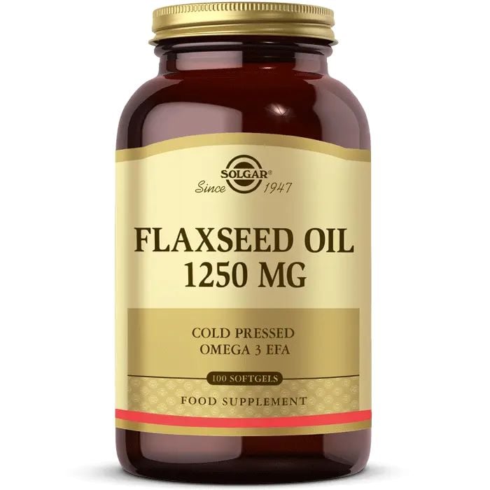 Solgar Flaxseed Oil 1250MG 100 Kapsül - (SKT: 11/2026)