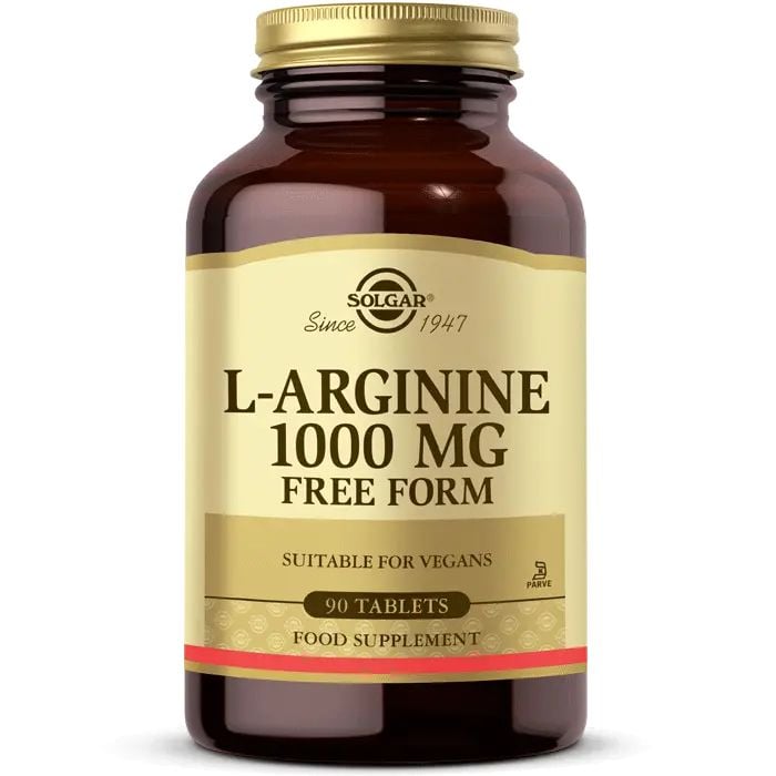 SOLGAR L-ARGININE 1000MG 90 TABLETS - 07/2027
