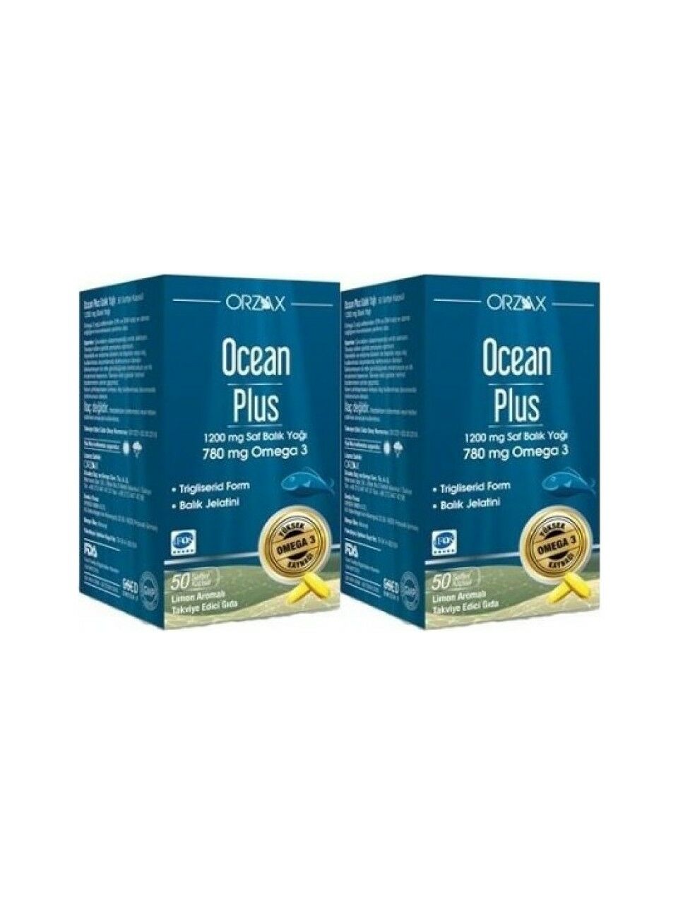 Ocean Plus 1200 mg 50+50 Softjel - 1 Alana 1 Bedava - (SKT: 10/2027)
