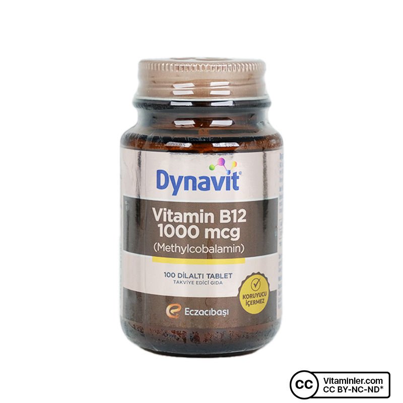 Dynavit Vitamin B12 1000 mcg 100 Tablet - (SKT: 05/2025)