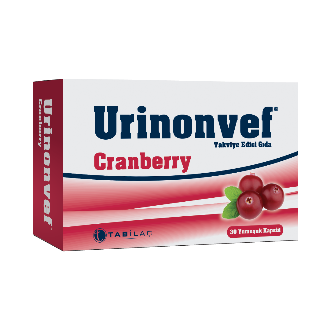 Urinonvef Cranberry 30 Yumuşak Kapsül - (SKT: 01/2028)
