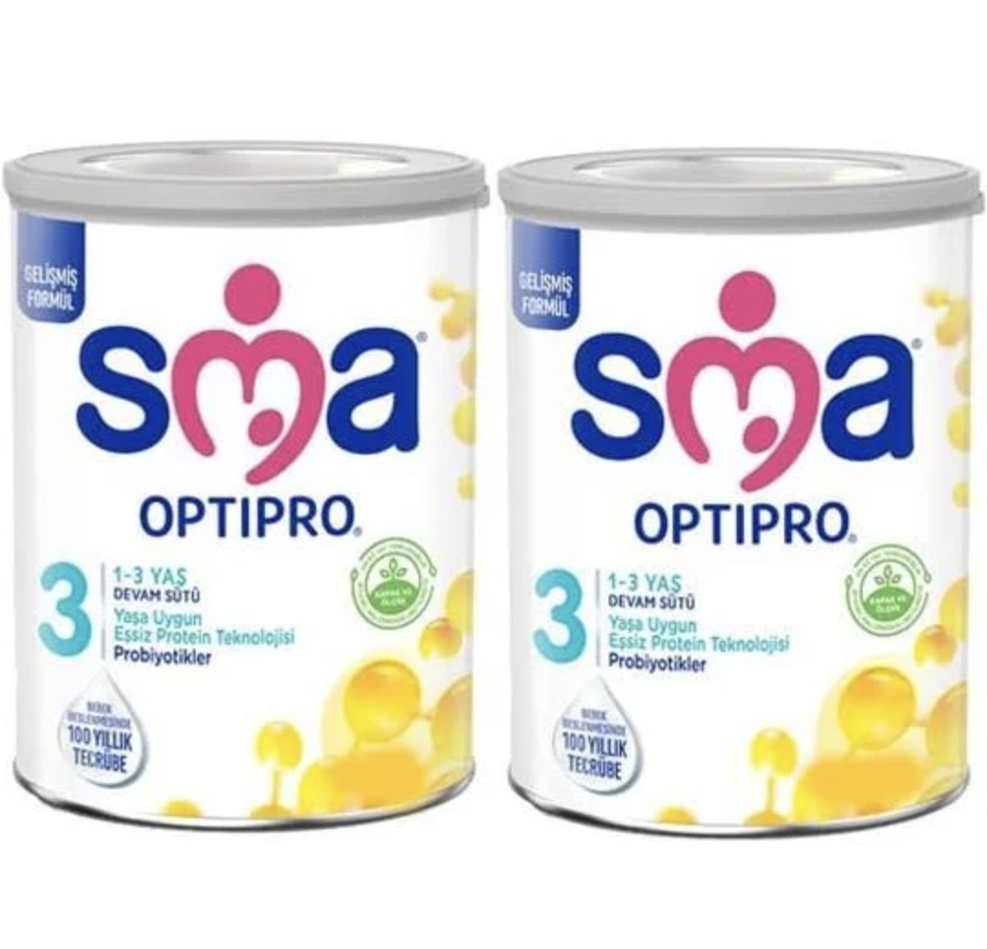 SMA Optipro 3 Devam Sütü 450 gr 2'li - (SKT: 10/2026)