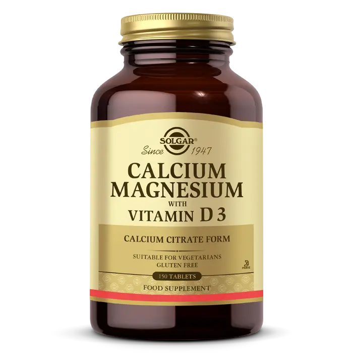 Solgar Calcium Magnesium Vitamin D3 150 Tablet - (SKT: 07/2027)