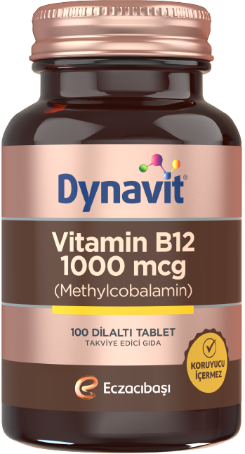 Dynavit Vitamin B12 1000 mcg 100 Tablet - (SKT: 03/2026)