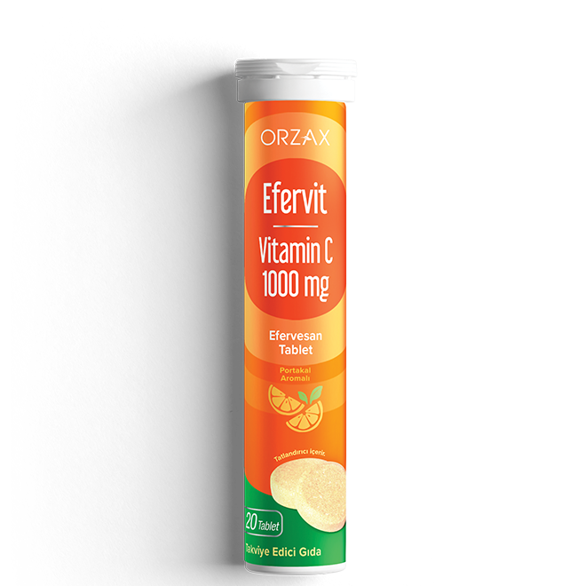 Efervit Vitamin C 1000 mg 20 Efervesan Tablet - (SKT: 08/2027)