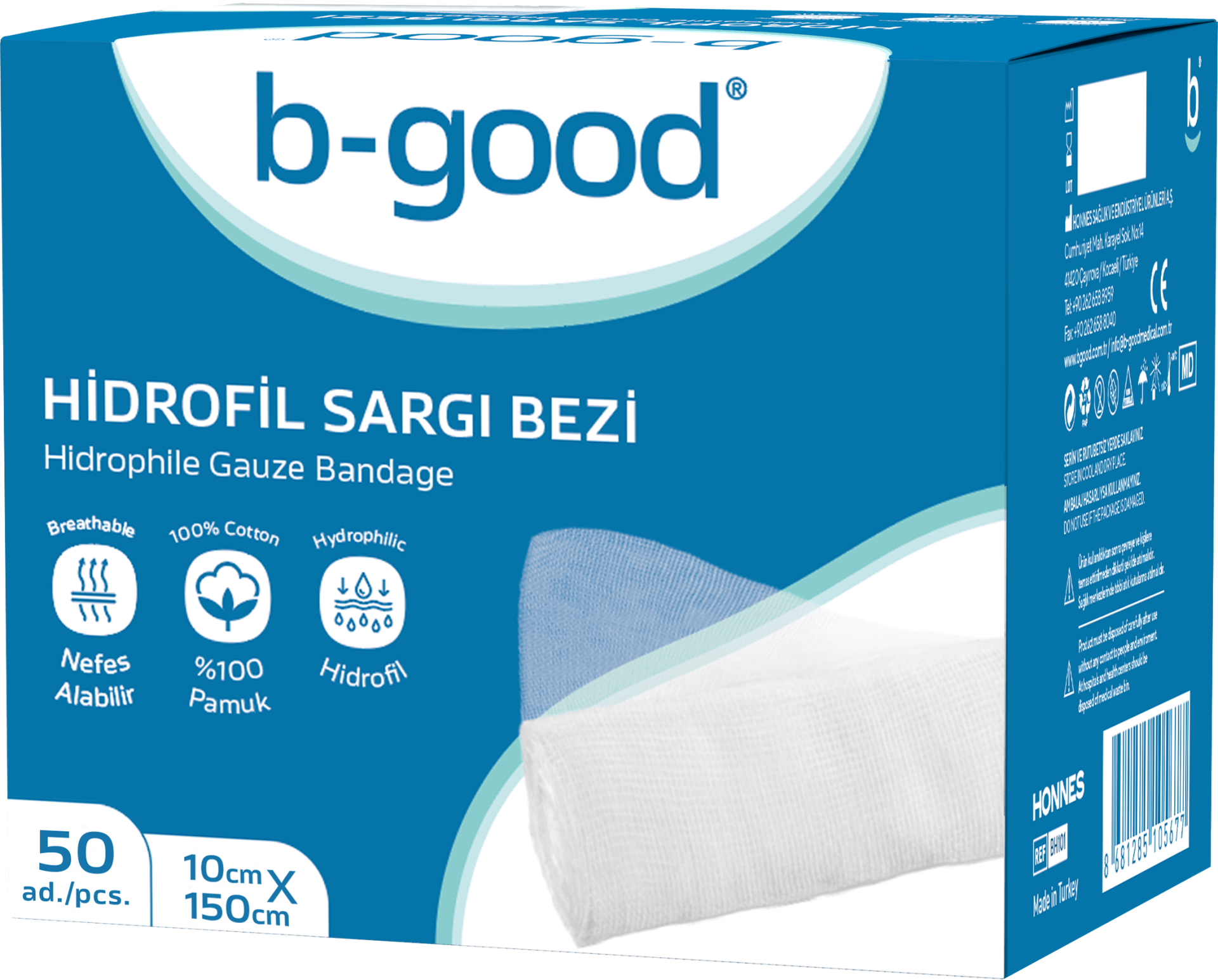 B-Good Sargı Bezi 10 cm x 1,5m - (SKT: 10/2028)