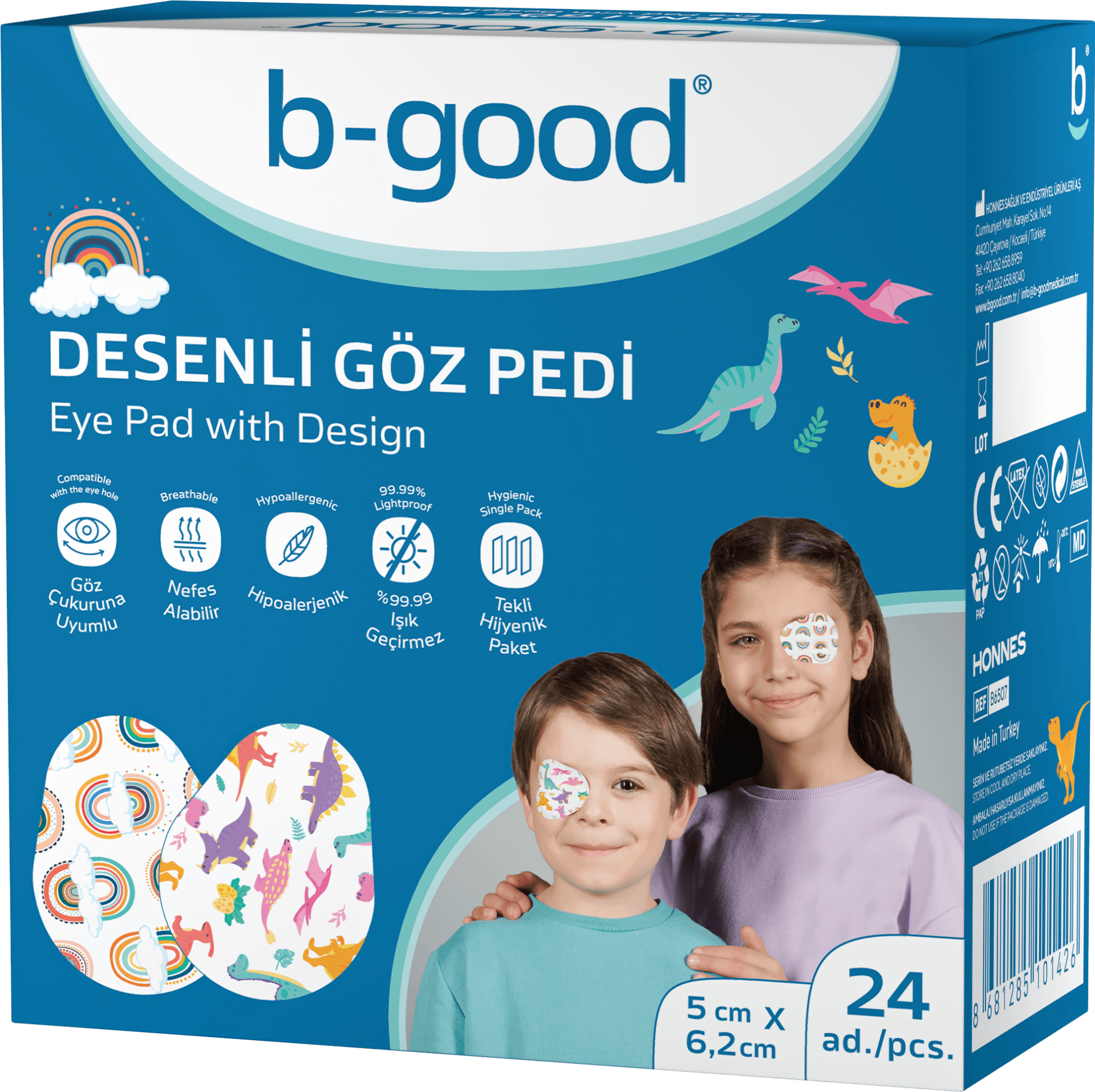 B-Good Göz Pedi Desenli 5x6,2 cm 24'lü - (SKT: 06/2029)