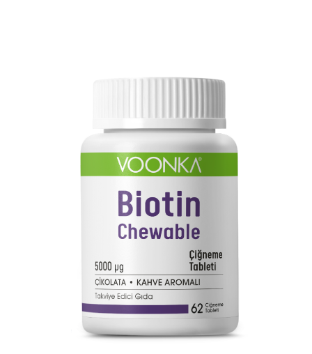 Voonka Biotin Chewable 62 Çiğneme Tableti - (SKT:07/2025)