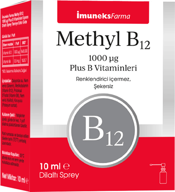 Imuneks Farma B12 Sprey 1000 mcg 10 ml - (SKT:10/2025)