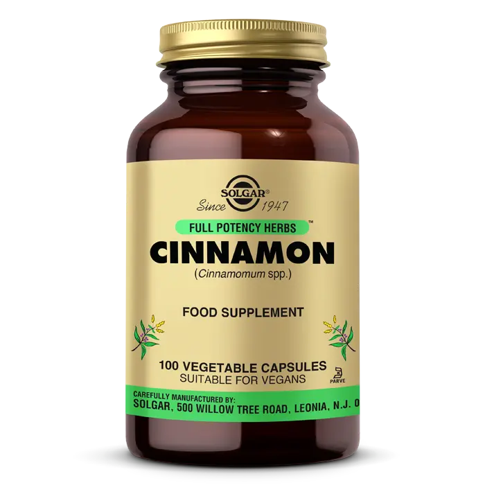 Solgar Cinnamon 100 Kapsül - (SKT: 12/2026)