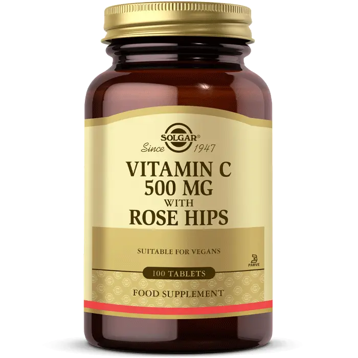 Solgar Vitamin C with Rose Hips 500 mg 100 Tablet - (SKT: 06/2028)