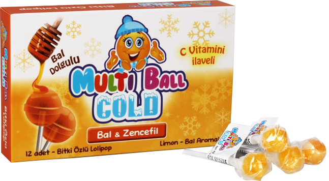 Multiball Cold Bal & Zencefil Lolipop 12 Adet- (SKT: 03/2026)