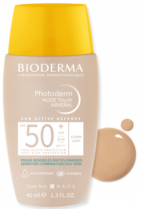 Bioderma Photoderm Nude Touch Light SPF50+ 40 ml - (SKT: 01/2027)