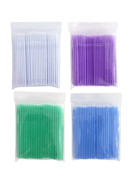 Ipek Kirpik Microblading Kalıcı Makyaj Için Microbrush Fırçası 100 Adet
