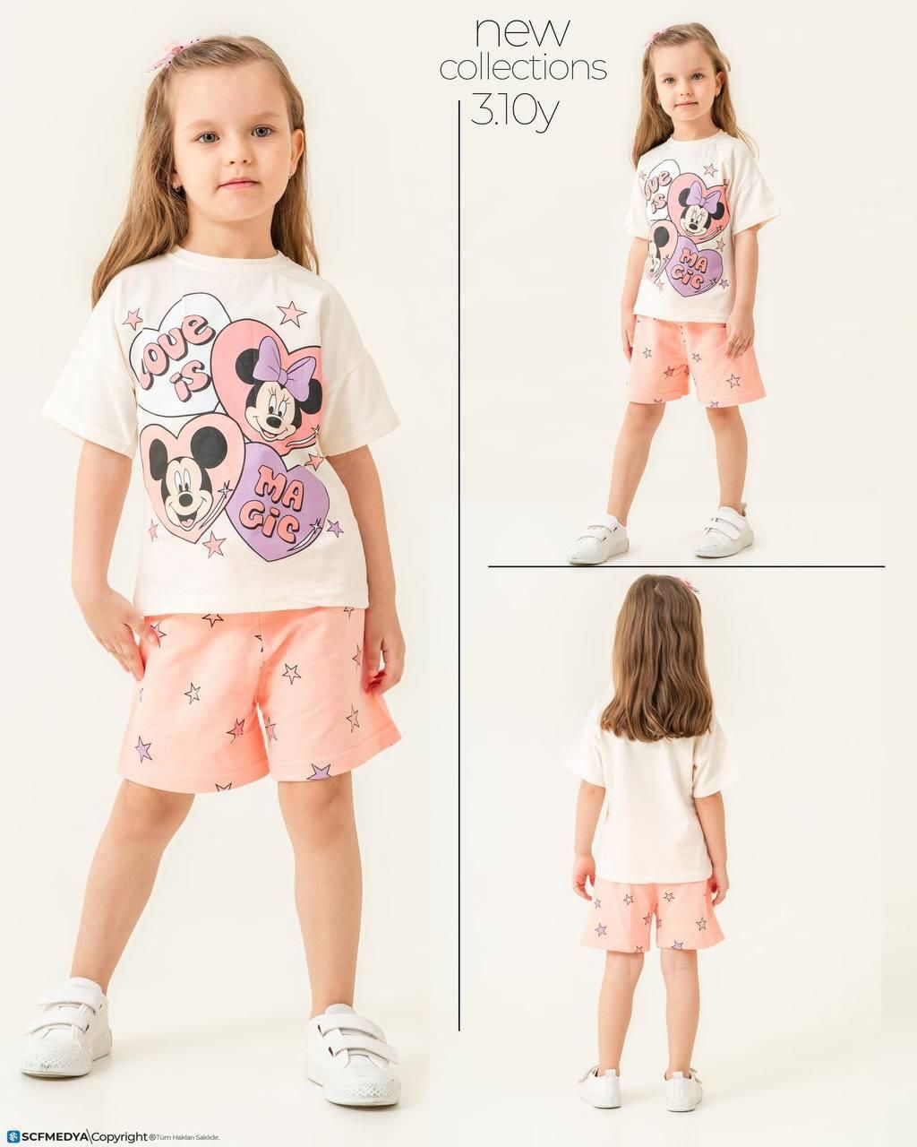 Minnie Mouse Şortlu Takım