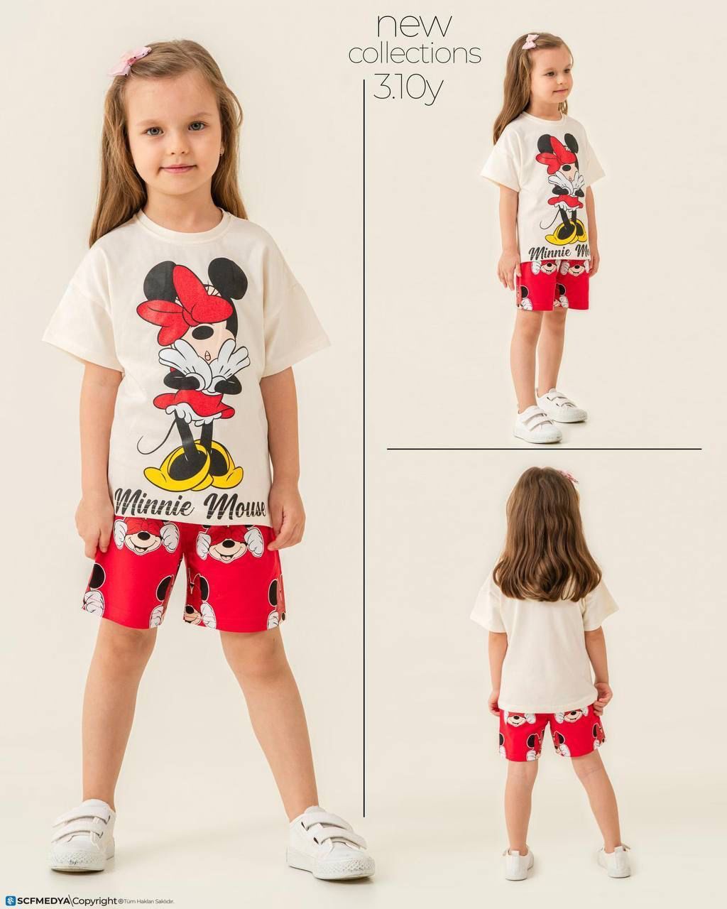 Minnie Mouse Şortlu Takım
