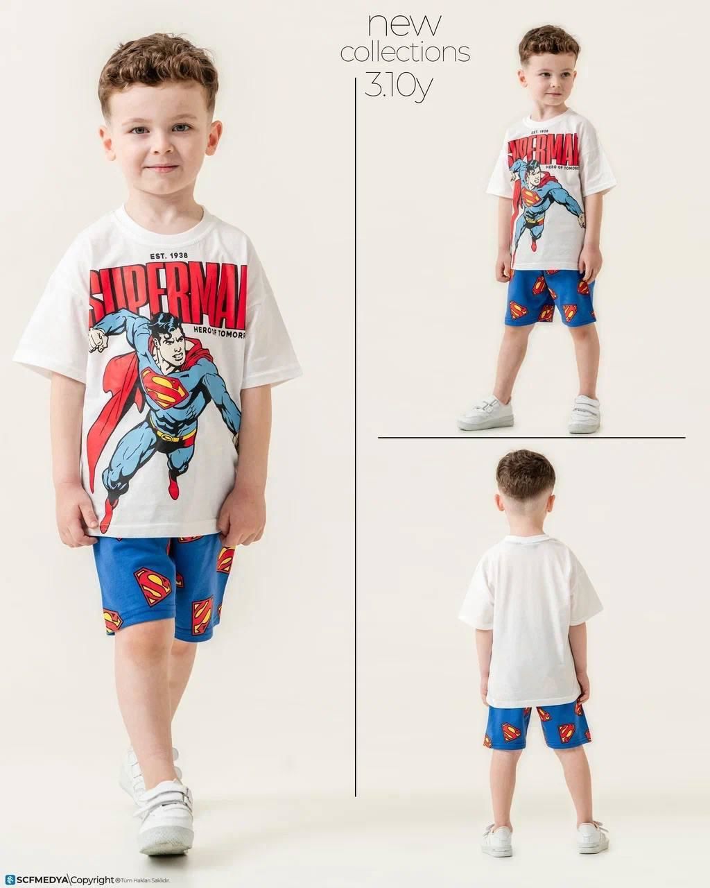 Superman Şortlu Takım