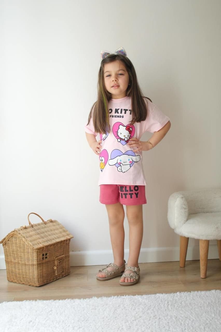 Hello kitty şortlu takım