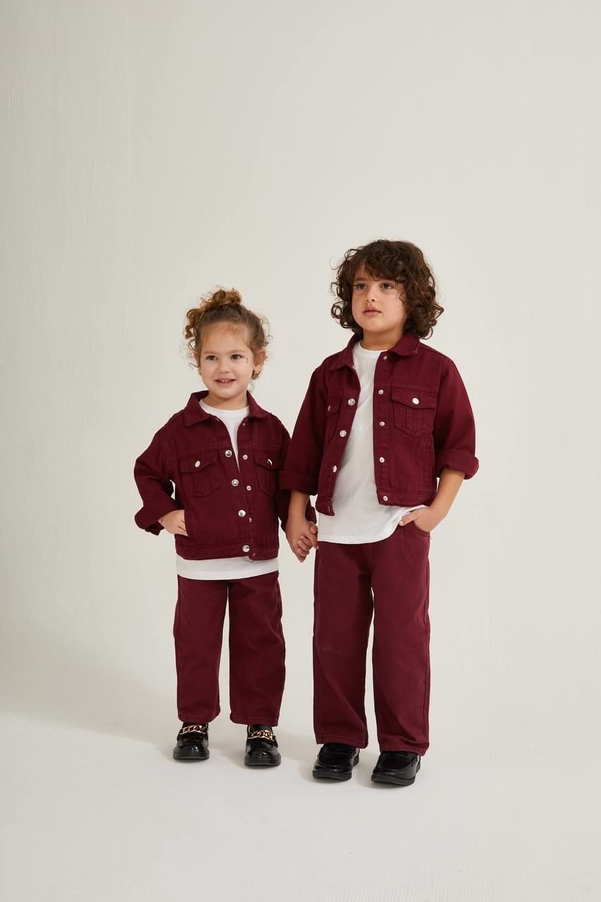 Bordo jean pantolon (1 adet)