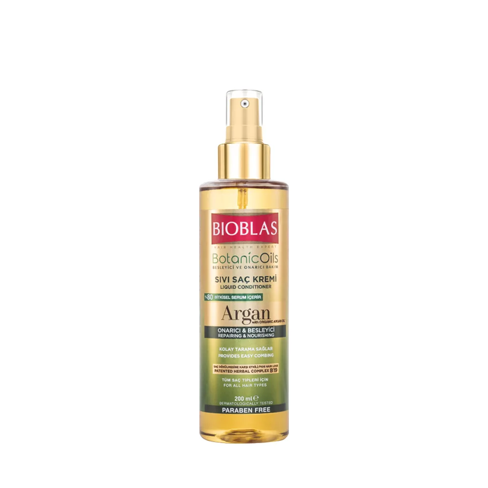 Bioblas Botanic Oils Argan Yağlı Sıvı Saç Kremi Sprey 200 ml