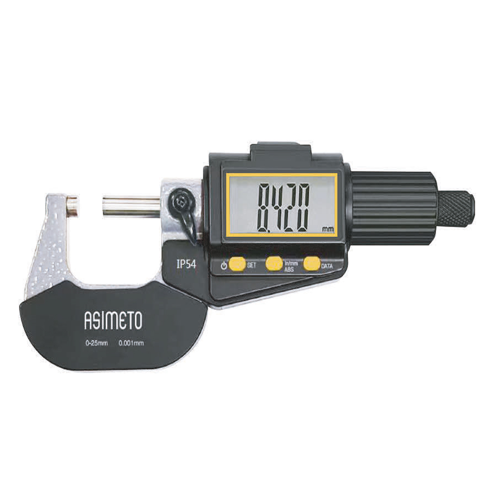 Asimeto IP54 Dijital Dış Çap Mikrometre 125-150mm AS-116062