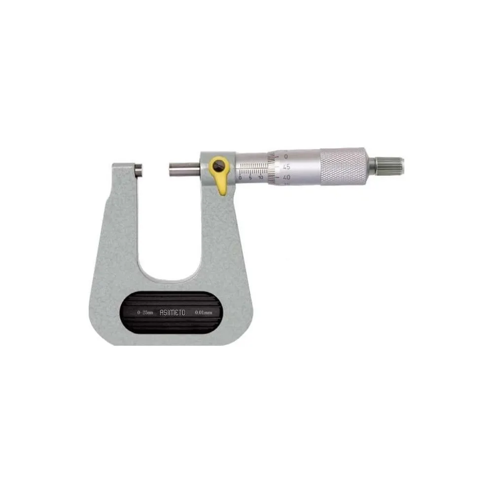 Asimeto Mekanik Derin Boğaz Mikrometre 0-25mm AS-150014