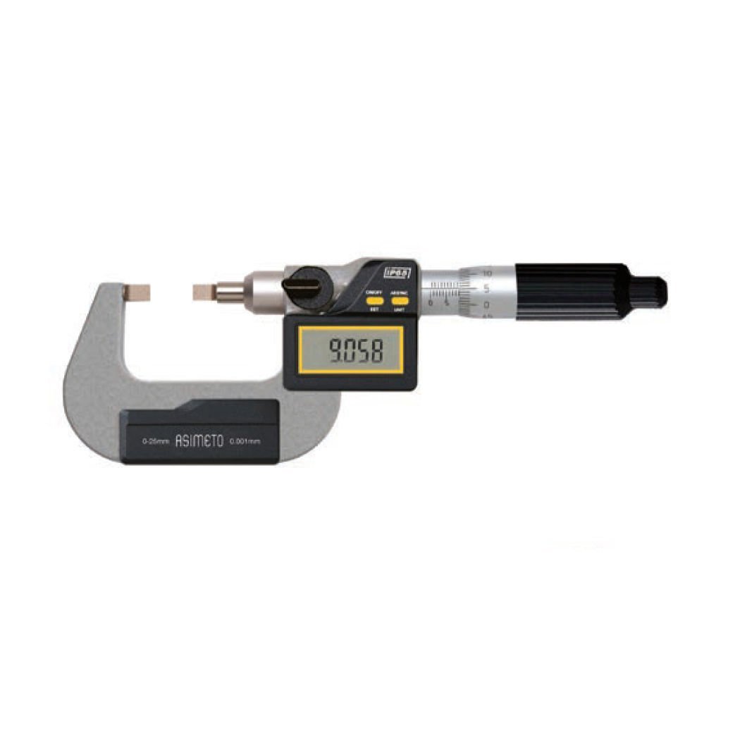 Asimeto Dijital Tek Nokta Mikrometre 0-25mm AS-135011
