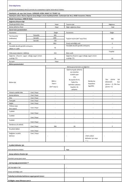 Şenocak D480 DF Dual Sandık Tipi Derin Dondurucu