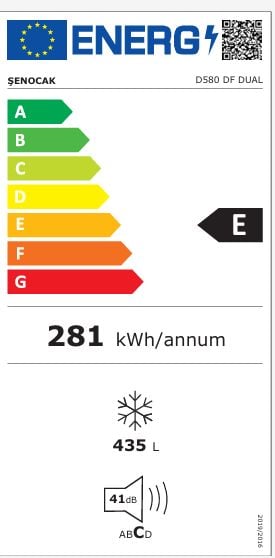 D-580 Dual 500 Litre Soğutucu ve Dondurucu