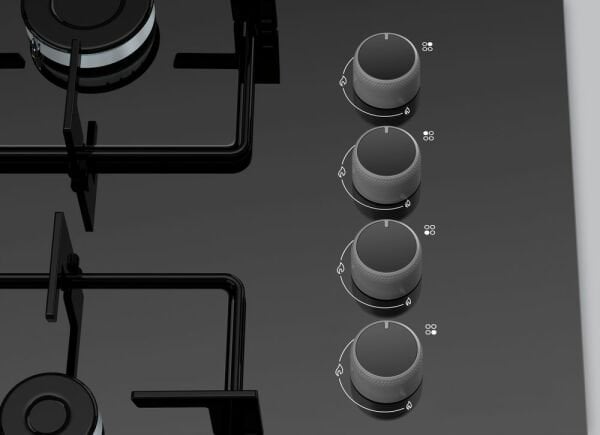 PROFİLO OO37P6O12D Siyah Sert Cam Ankastre Ocak